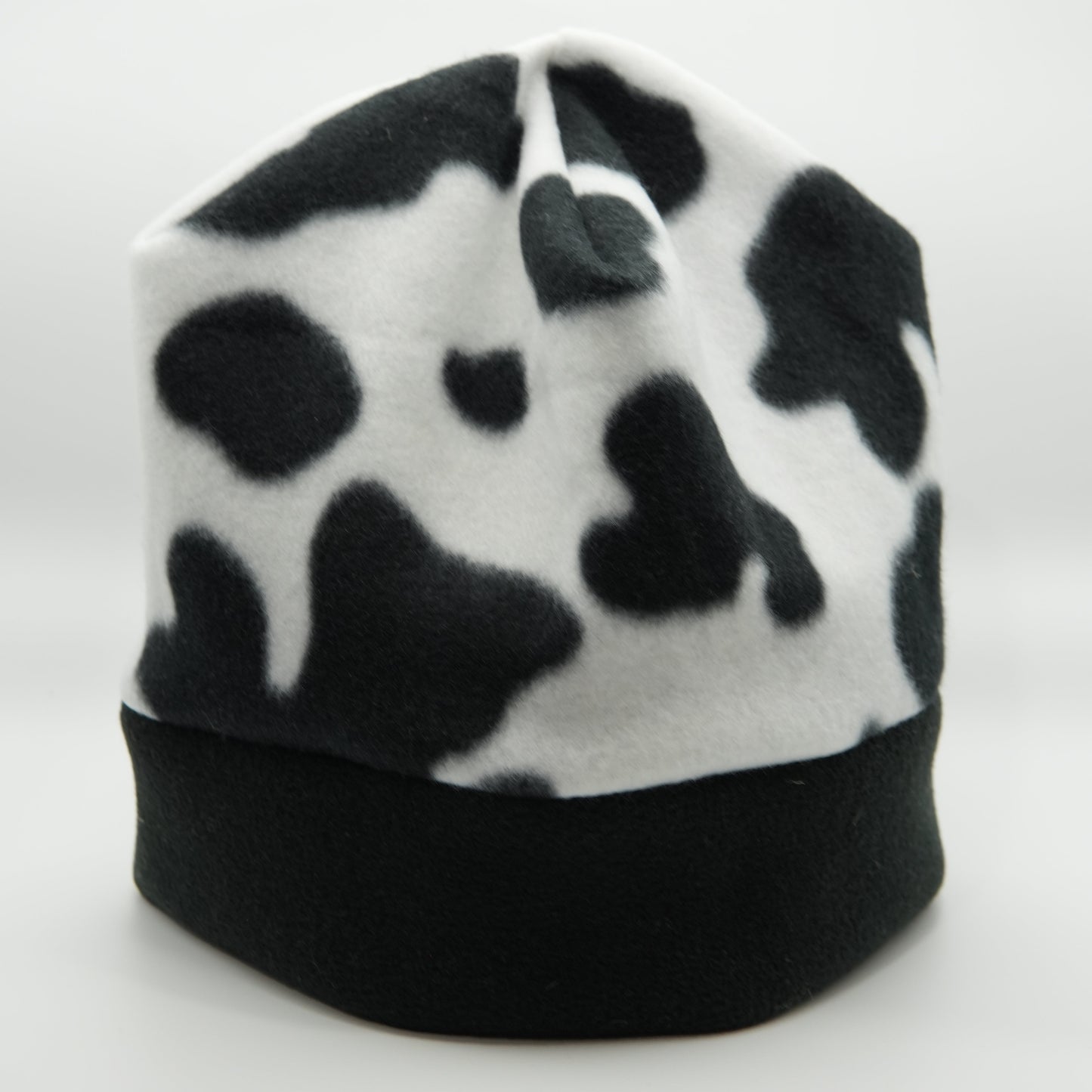 Cow Print Fleece Beanie